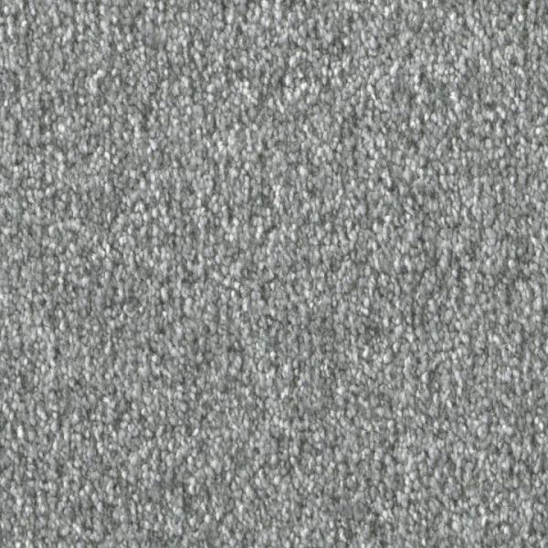 Draufsicht auf Vorwerk Celina 4H90 grün Teppichboden mit Preisschild 79,95 €/m²